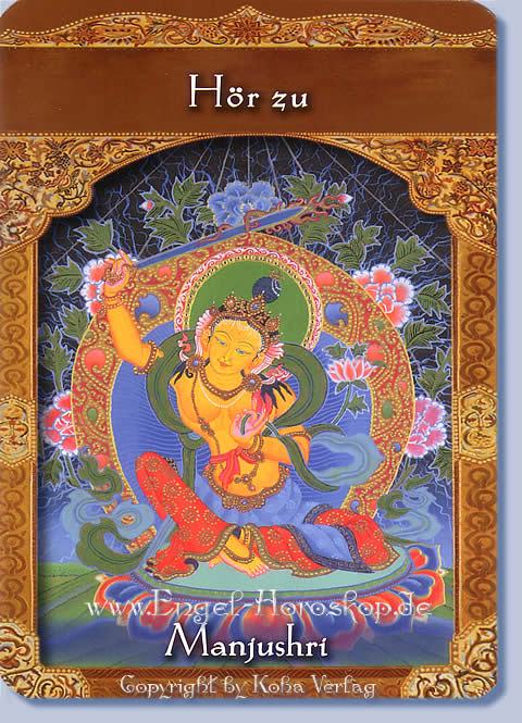 Manjushri, hör zu deine Tageskarte morgen